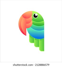 Bird logo colorfull vector design