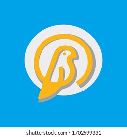 Bird logo for company icon or company logo with special characteristics