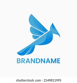 bird logo concept. modern, flat, simple and clean style. suitable for logo, icon, symbol and sign