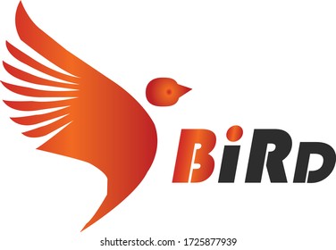 Concepto de logotipo de aves, ilustración vectorial