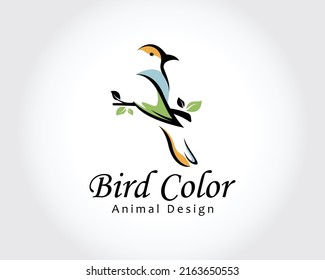 bird logo creative art design animal vector creative color