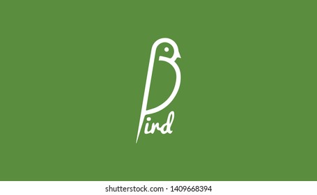 Bird logo in creative minimalist style. Vector illustration for bird logo