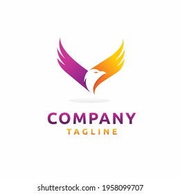 Bird logo design, abstract bird logo