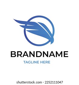 Bird logo design with an abstract theme