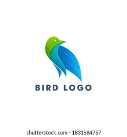 Bird logo design, Animal icon symbol vector illustration