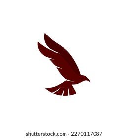 bird logo design. colored flying bird logo.