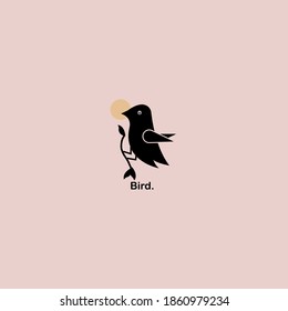 Logo-Design, Design-Konzept, Logo und Emblem für Vögel