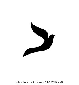 Bird logo design concept. Bird icon silhouette