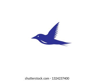 Bird logo design concept. Bird icon silhouette-Vector
