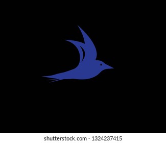 Bird logo design concept. Bird icon silhouette-Vector
