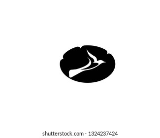 Bird logo design concept. Bird icon silhouette-Vector
