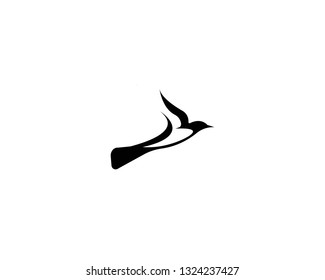 Bird logo design concept. Bird icon silhouette-Vector
