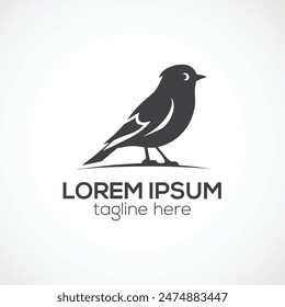 A bird logo design concept isolated vector template illustration