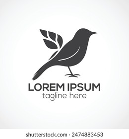 A bird logo design concept isolated vector template illustration