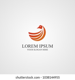Bird logo design concept template