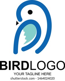 BIRD Logo Design with Creative and modern shape vector