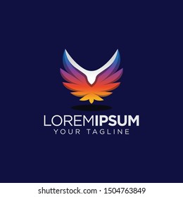 bird logo design. eagle logo design. strong bird logo design. bird logo template.