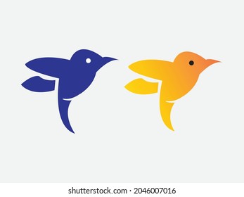 Diseño de logotipo de pájaro con EPS