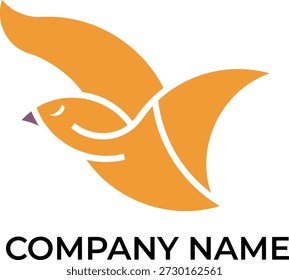 bird logo design flying icon