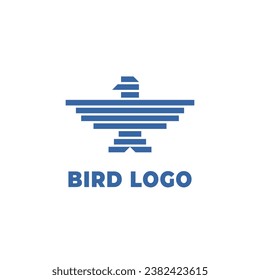 Diseño del logotipo de pájaro. Diseño del logotipo de pájaro geométrico. diseño profesional del logotipo de pájaro. Diseño abstracto del logotipo de aves Wings.