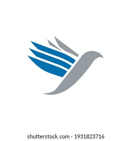 bird logo design with geometry