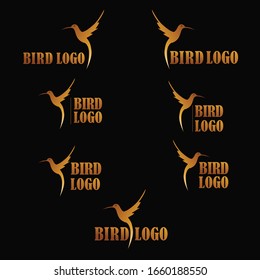 Diseño de logotipo de aves Gold Calidad perfecta