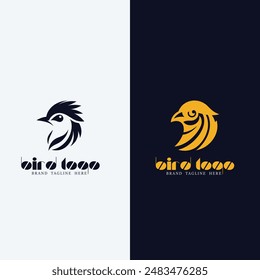 Bird Logo Design, Gradient hummingbird logo design, Luxurious Falcon corporate logo design