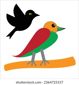 Bird logo design graphic by Illustrator