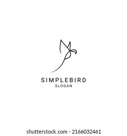 Bird logo design icon template