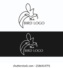 Bird logo design icon template