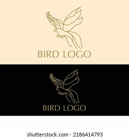 Bird logo design icon template