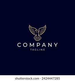 Bird logo design icon template