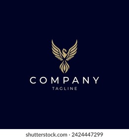 Bird logo design icon template