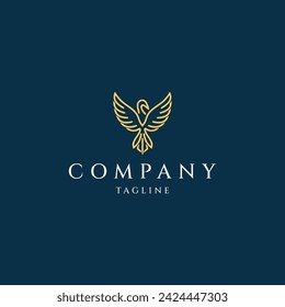 Bird logo design icon template