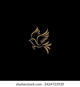 Symbol-Vorlage für Vogellogo-Design