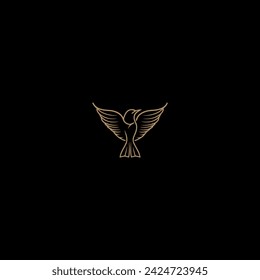 Bird logo design icon template