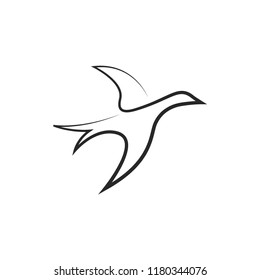 bird logo design icon vector template