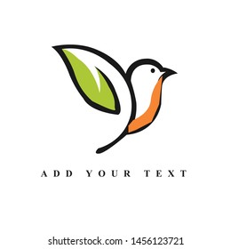 Bird logo design & illustration vector art
