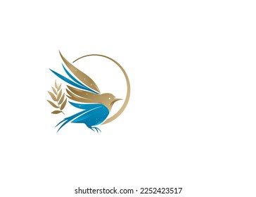 bird logo design illustration vector