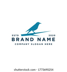 ilustración vectorial de diseño de logotipo de pájaro