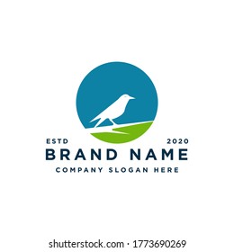 ilustración vectorial de diseño de logotipo de pájaro