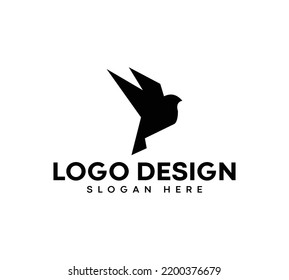 Logo del diseño del logotipo de aves