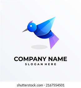 BIRD LOGO DESIGN WITH MODERN COLOR