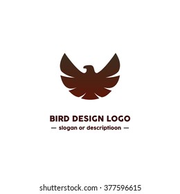 Bird logo design. Modern and minimalistic - Isolated Vector Illustration