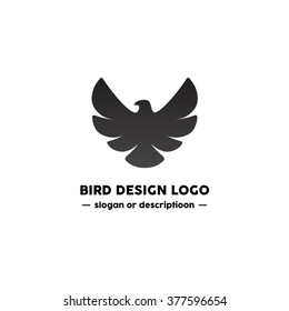 Bird logo design. Modern and minimalistic - Isolated Vector Illustration