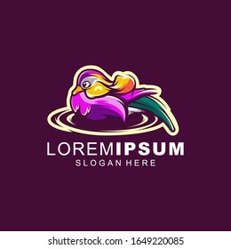 Vektorillustration für die Gestaltung von Vogellogo