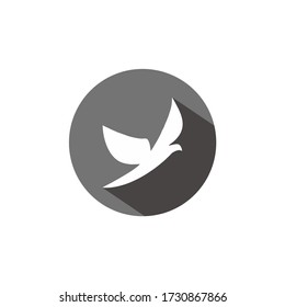 bird logo design silhouette flat design