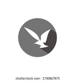 bird logo design silhouette flat design