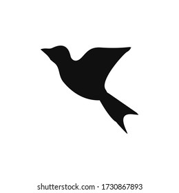 bird logo design silhouette flat design