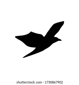 bird logo design silhouette flat design